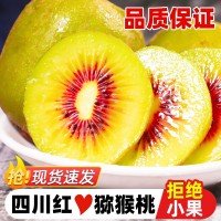 四川紅心獼猴桃30枚裝奇異果新鮮當季孕婦水果彌猴桃大果整箱蒲江